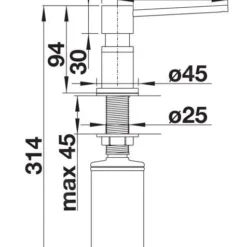 Blanco Accessoires - Lato Afwasmiddeldispenser, Grijs/chroom 526954 5 Blanco Accessoires - Lato Afwasmiddeldispenser, Grijs/chroom 526954 -Exporteren Kraan Lux Winkel f30323adb9e86f1c0561fc6c