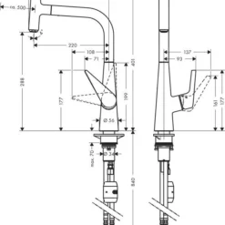 Hansgrohe Talis Select M51 - Keukenkraan 300 Met Uittrekbare Vuistdouche, Chroom 72821000 -Exporteren Kraan Lux Winkel f31c631d46912bcc92899a46