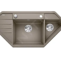 Blanco Lexa 9 - Silgranit Spoelbak, 1070x510 Mm, InFino, Tartufo 524997