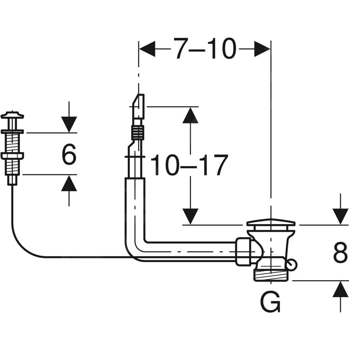 Geberit Toebehoren - Spoelbakaansluitingen Met Overloop En Draaibediening G 1 1/2, Glanzend Chroom 152.929.20.1 4 Geberit Toebehoren - Spoelbakaansluitingen Met Overloop En Draaibediening G 1 1/2, Glanzend Chroom 152.929.20.1 - Afbeelding 2
