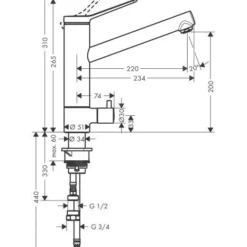 Hansgrohe Zesis M33 - Keukenkraan 200, Met Stopkraan, Chroom 74808000 -Exporteren Kraan Lux Winkel f3d35bea73fa808c14bd736f