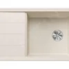 Blanco Faron XL 6 - Silgranit Spoelbak, 1000x500 Mm, Met Afvoerbediening, InFino, Zacht Wit 527081