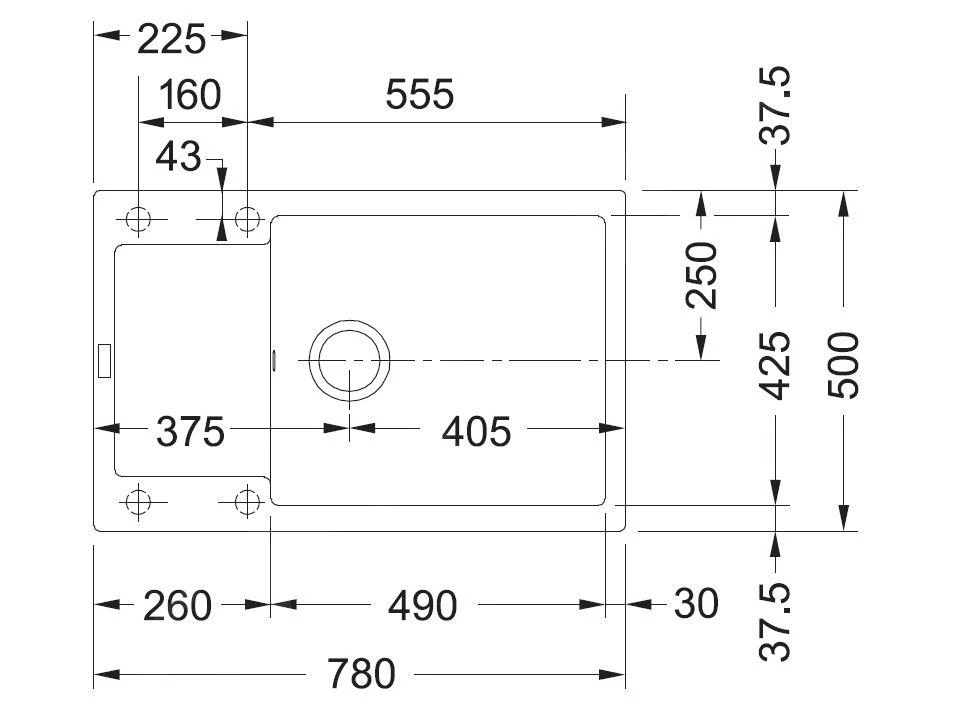 Franke Maris - MRG 611-78 BB Fragraniet Spoelbak, 780x500 Mm, Zand 114.0363.188 4 Franke Maris - MRG 611-78 BB Fragraniet Spoelbak, 780x500 Mm, Zand 114.0363.188 - Afbeelding 2