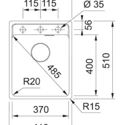 Franke Sets - Set G242, Fragraniet Spoelbak MRG 610-37 RTL En Keukenkraan Samoa, Kasjmier/chroom 114.0675.645 -Exporteren Kraan Lux Winkel f85fc1e24acc8c1bea2f3b23 17