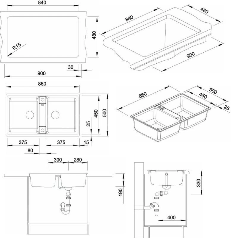 Blanco Zia 9 - Silgranit Spoelbak, 860x500 Mm, Aluminium 516677 4 Blanco Zia 9 - Silgranit Spoelbak, 860x500 Mm, Aluminium 516677 - Afbeelding 2