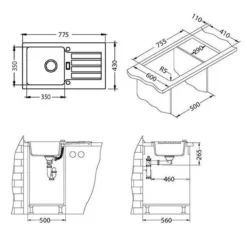 Alveus Niagara - Granieten Spoelbak 775x430 Mm, Met Draaiknopbediening, Beige 1076857 5 Alveus Niagara - Granieten Spoelbak 775x430 Mm, Met Draaiknopbediening, Beige 1076857 -Exporteren Kraan Lux Winkel fc3af73b6c9d0904f0716434 2