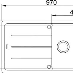 Franke Basis - BFG 611 Fragraniet Spoelbak, 970x500 Mm, Sahara 114.0285.308 -Exporteren Kraan Lux Winkel fdf42e4aa3c46b3a5eab588b 1