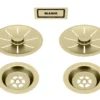 Blanco Accessoires - Afvoerset C-overflow, Voor Dubbele Spoelbak, Goud 203477 -Exporteren Kraan Lux Winkel fe5b82219c44366122b2344a